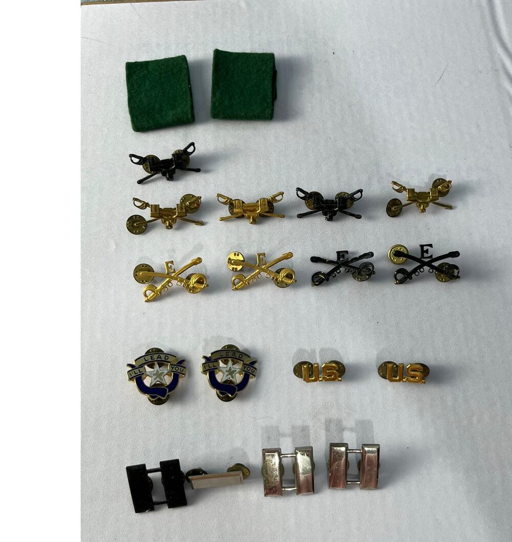 Vintage US Army Insignia Lot Cavalry Infantry US Pins Military